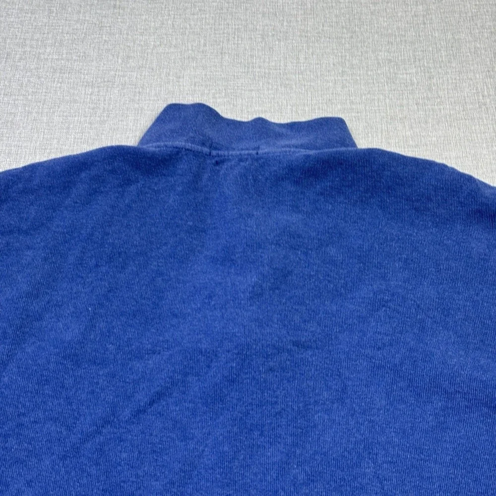 Polo Ralph Lauren Sweater Mens 3XLT Blue‎ 1/4 Zip Flesh Pony Heavyweight